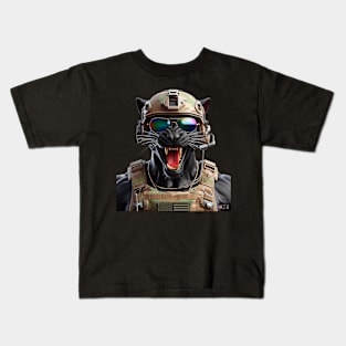 Patriot Panther by focusln Kids T-Shirt